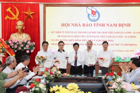 Tạp chí Thương hiệu và Công luận đoạt giải C giải báo chí Hội Nhà báo tỉnh Nam Định