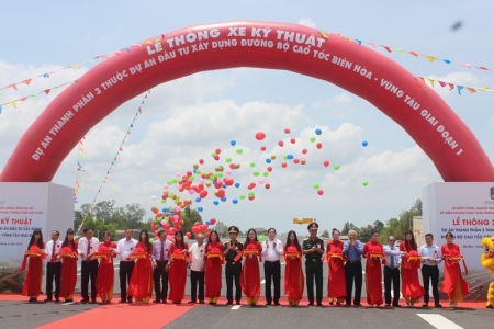 Thông xe kỹ thuật gần 20km cao tốc Biên Hòa – Vũng Tàu đoạn qua Bà Rịa - Vũng Tàu