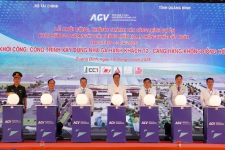 Khởi công xây dựng Nhà ga hành khách T2 tại Cảng Hàng không Đồng Hới