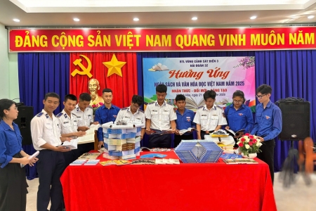Bộ Tư lệnh Vùng Cảnh sát Biển 3 hưởng ứng Ngày sách và văn hóa đọc Việt Nam năm 2025