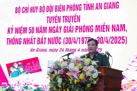 Ôn lại truyền thống hào hùng của ngày 30/4 lịch sử trong Bộ đội Biên phòng tỉnh An Giang