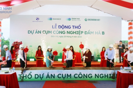 Động thổ dự án Cụm công nghiệp Đầm Hà B