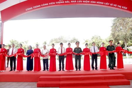 Khánh thành tượng đài công viên, nhà lưu niệm Anh hùng liệt sĩ Võ Thị Sáu