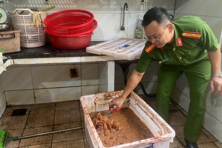 Kiểm tra cơ sở Nhung Mẹ Beo, phát hiện loạt vi phạm an toàn thực phẩm