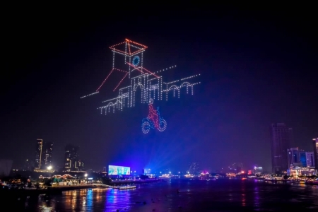 TP. Hồ Chí Minh tổng duyệt trình diễn 10.500 drone tại bến Bạch Đằng