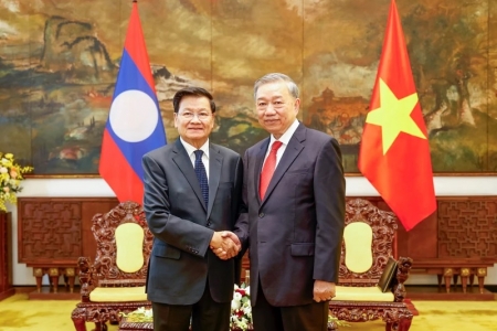Tổng Bí thư Tô Lâm hội kiến Tổng Bí thư, Chủ tịch nước Lào Thongloun Sisoulith