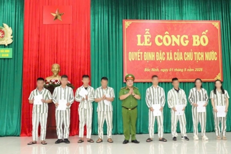 Bắc Ninh công bố Quyết định đặc xá của Chủ tịch nước