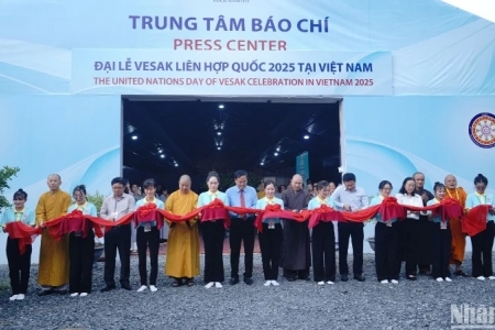 Giáo hội Phật giáo Việt Nam khai mạc Trung tâm Báo chí phục vụ Đại lễ Vesak 2025