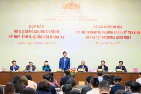 Kỳ họp thứ 9, Quốc hội khóa XV chính thức khai mạc vào sáng 5/5