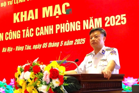 Vùng Cảnh sát biển 3 khai mạc tập huấn đóng quân canh phòng năm 2025