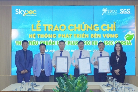 SKYPEC đón nhận chứng chỉ ISCC