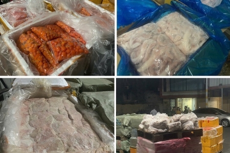 Hà Nội: Tóm gọn hơn 7 tấn thực phẩm đông lạnh không rõ nguồn gốc tại Thanh Trì