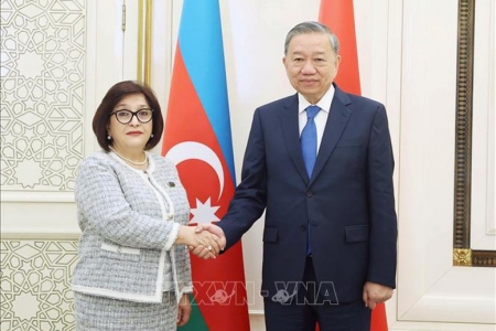 Tổng Bí thư Tô Lâm hội kiến Chủ tịch Quốc hội Azerbaijan Sahiba Gafarova