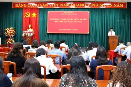 Lạng Sơn đẩy mạnh các hoạt động chào mừng Kỷ niệm 100 năm Ngày Báo chí cách mạng Việt Nam