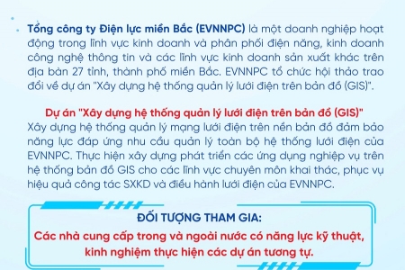 Hội thảo trao đổi về dự án “Xây dựng hệ thống quản lý lưới điện trên bản đồ (GIS)”