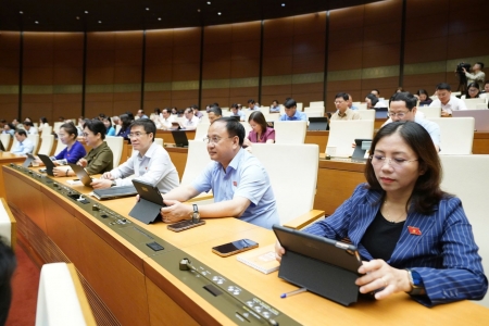 Hôm nay, Quốc hội nghe tờ trình và thảo luận tại hội trường 4 Luật sửa đổi