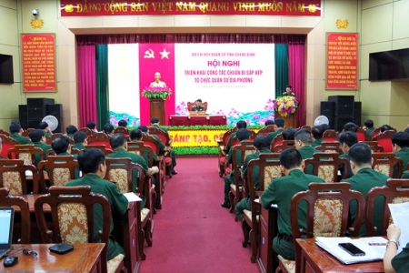 Quảng Bình chuẩn bị sắp xếp tổ chức quân sự địa phương