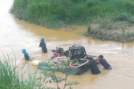 Đắk Lắk: Phòng CSGT kịp thời phát hiện 2 vụ khai thác cát trái phép