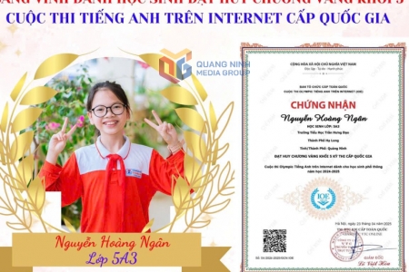 Quảng Ninh xếp thứ 3 Bảng tổng sắp huy chương Vòng Quốc gia Cuộc thi IOE năm học 2024-2025