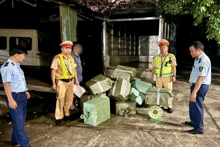 Phát hiện xe chở 300 kg lòng lợn khô không rõ nguồn gốc