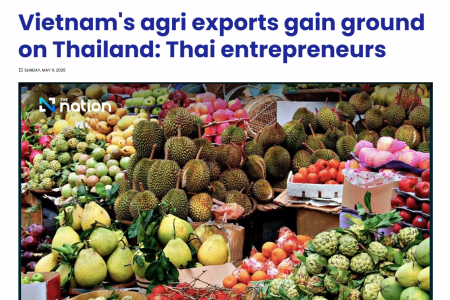 Xuất khẩu nông sản Thái Lan sớm bị Việt Nam vượt qua
