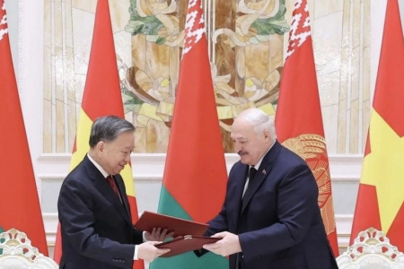 Tin của Đài Belarus về chuyến thăm của Tổng Bí thư Tô Lâm