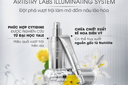 Amway Việt Nam ra mắt bộ giải pháp làm mờ đốm nâu lão hóa Artistry Labs Illuminating System