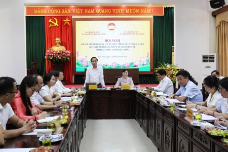Hợp nhất MTTQ, các tổ chức chính trị - xã hội, hội quần chúng tỉnh Bắc Ninh và Bắc Giang