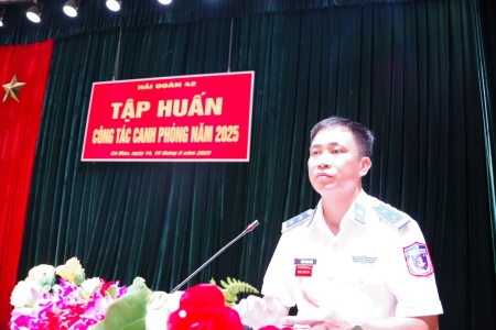 Hải đoàn 42 tổ chức Tập huấn công tác canh phòng năm 2025