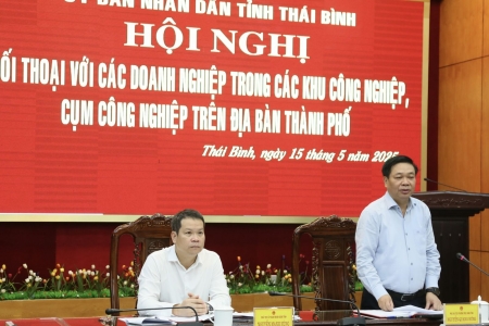 Đối thoại với các doanh nghiệp trong khu công nghiệp, cụm công nghiệp trên địa bàn TP. Thái Bình