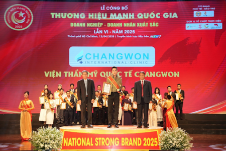 Viện Thẩm Mỹ Changwon xuất sắc đạt danh hiệu Thương hiệu mạnh Quốc gia 2025