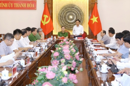Ban Thường vụ Tỉnh ủy Thanh Hóa làm việc với Đoàn công tác Bộ Công an về chuyển đổi số