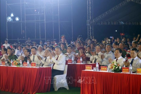 Tổng Bí thư Tô Lâm dự khai mạc Lễ hội Làng Sen toàn quốc 2025