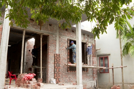 Thái Bình: 100% hộ nghèo, cận nghèo thuộc Đề án xóa nhà tạm đã khởi công xây dựng nhà ở