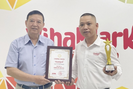 Trao chứng nhận Tôn vinh TOP 10 thương hiệu Vàng Việt Nam 2024 cho VIHAMARK