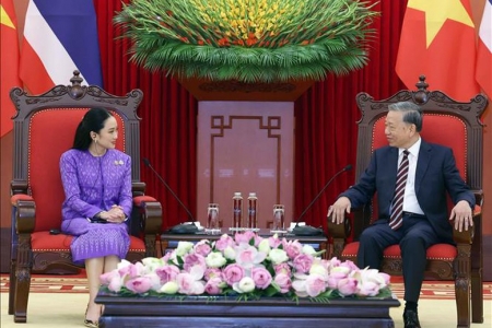Tổng Bí thư Tô Lâm tiếp Thủ tướng Thái Lan Paetongtarn Shinawatra
