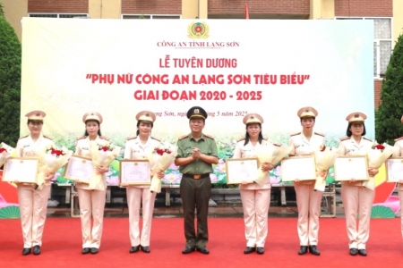 Lạng Sơn tuyên dương 12 “Phụ nữ Công an Lạng Sơn tiêu biểu” giai đoạn 2020 – 2025