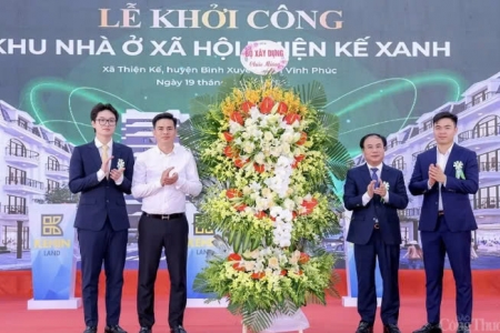 Vĩnh Phúc chính thức khởi công dự án nhà ở xã hội Thiện Kế Xanh