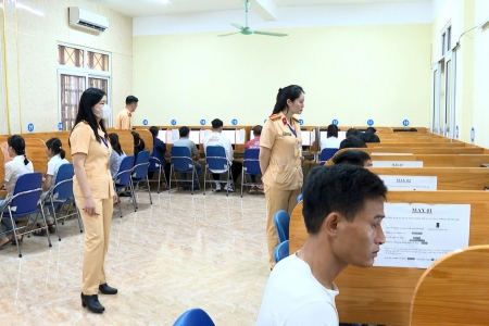 Công an tỉnh Thanh Hóa tổ chức kỳ sát hạch cấp giấy phép lái xe ô tô