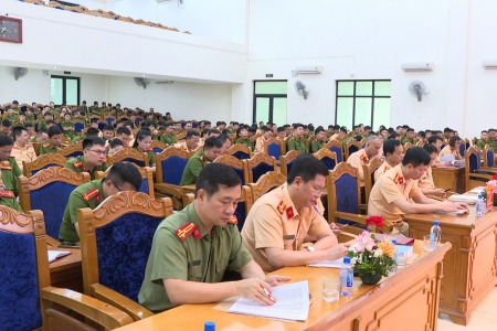 Công an tỉnh Thanh Hóa khai giảng lớp tập huấn nghiệp vụ công tác bảo đảm trật tự, an toàn giao thông