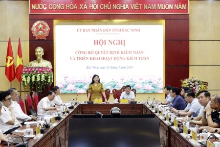 Công bố quyết định và triển khai hoạt động kiểm toán trên địa bàn tỉnh Bắc Ninh