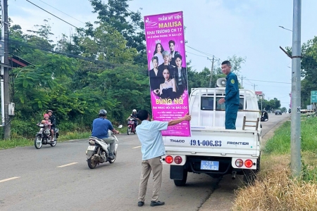 Tháo gỡ quảng cáo khai trương chi nhánh Thẩm mỹ viện Mailisa Lâm Đồng