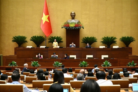 Hôm nay, Quốc hội thảo luận ở tổ 6 nội dung, tại hội trường 7 Luật sửa đổi