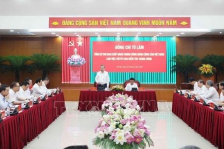 Tổng Bí thư Tô Lâm làm việc với Ủy ban Kiểm tra Trung ương