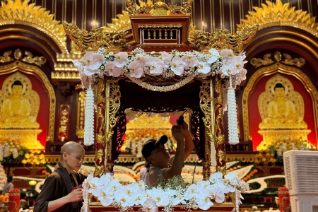 Quảng Ninh: Chuẩn bị trang nghiêm cho lễ cung rước, tôn trí và chiêm bái Xá lợi Đức Phật tại Cung Chúc lâm Yên Tử