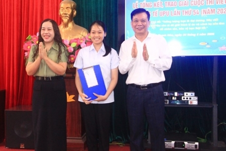 Trao giải Cuộc thi viết thư quốc tế UPU lần thứ 54 - năm 2025