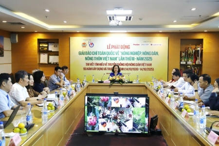 Phát động Giải báo chí Toàn quốc về “Nông nghiệp, nông dân, nông thôn Việt Nam” năm 2025