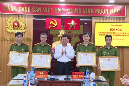 Thanh Hóa biểu dương các tập thể, cá nhân có thành tích xuất sắc trong đấu tranh phòng, chống tội phạm