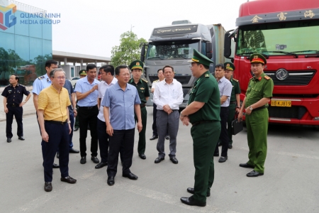 Tổ công tác cao điểm đấu tranh buôn lậu, hàng giả kiểm tra tại thành phố Móng Cái