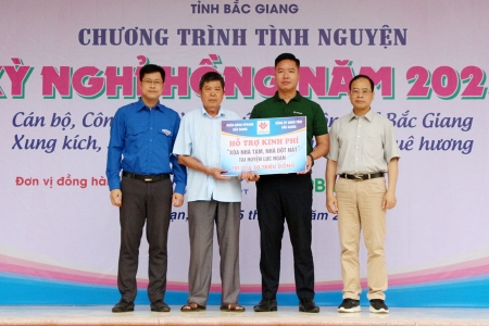 Nhiều hoạt động ý nghĩa tại chương trình tình nguyện “Kỳ nghỉ hồng” 2025 ở Bắc Giang